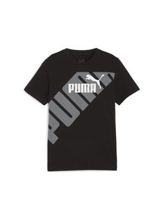 Футболка Puma Power Graphic Tee B, черный, 176