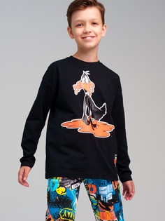 Лонгслив детский PlayToday 32431027, черный, 164