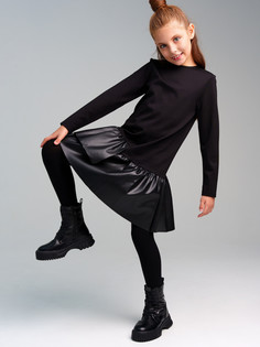 Платье детское PlayToday 32421310, черный, 152