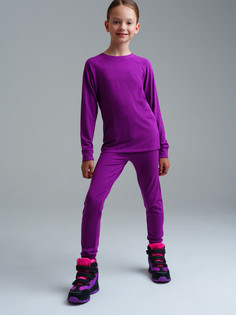 Термобелье детское комплект PlayToday 32421133, сиреневый, 140