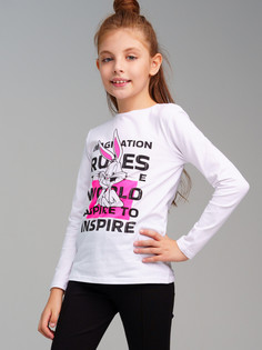 Лонгслив детский PlayToday 32441024, белый, 158