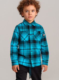 Рубашка детская PlayToday 32412141, разноцветный, 98