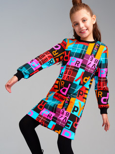 Платье детское PlayToday 32421307, разноцветный, 158