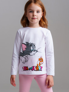 Лонгслив детский PlayToday 32442054, белый, 116