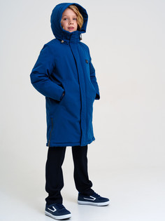 Пальто детское PlayToday 22417009, синий, 134