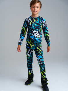 Термобелье детское комплект PlayToday 32411154, черный, 134