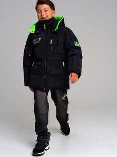 Куртка детская PlayToday 32411222, черный, 146