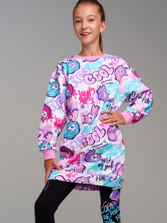 Платье детское PlayToday 32421488, разноцветный, 134