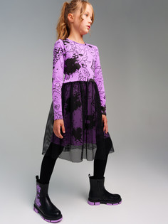 Платье детское PlayToday 32441039, фиолетовый, 140