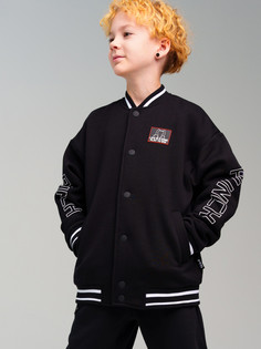 Бомбер детский PlayToday 32411085, черный, 134