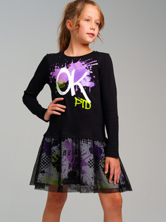 Платье детское PlayToday 32421190, разноцветный, 134