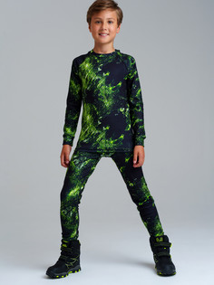 Термобелье детское комплект PlayToday 32411148, черный, 134