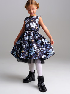 Платье детское PlayToday 32422203, разноцветный, 122