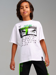 Футболка детская PlayToday 32411968, белый, 152