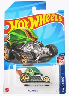 Машинка базовой коллекции Hot Wheels HEAD GASKET зеленая C4982 HKK45