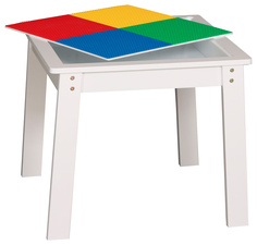 Столик игровой Lego table 60x60x51 см белый 106839 No Brand