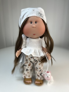 Кукла Nines DOnil Mia, брюнетка, с питомцем, 30 см, арт 3404