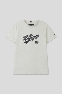 Футболка детская Tommy Hilfiger KB0KB08679, серый, 164
