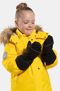 Варежки детские Kisu W24-35601, черный, 10