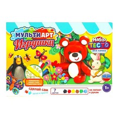 Набор для лепки Мульти Арт Животные 330 г 7 цветов Multi Art