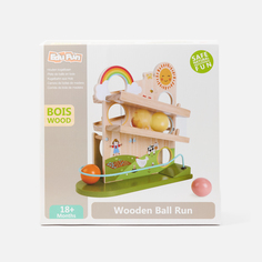 Развивающая игрушка для малышей Edufun Горка с шариками деревянная, 1038