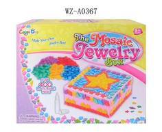 8825 Шкатулка для украшений с мозаикой (400 деталей), клей, 5+. No Brand