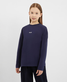 Лонгслив синий для девочки Gulliver, 164, 224GSGJC1202