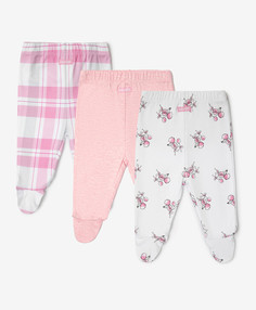 Ползунки с закрытыми ножками комплект из 3-х штук мультицвет Gulliver, 68-46, 22441GBC1503