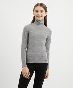 Водолазка трикотажная серая для девочки Gulliver, 152, 224GSGC1802