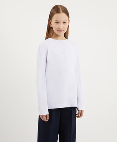 Лонгслив белый для девочки Gulliver, 170, 224GSGJC1201