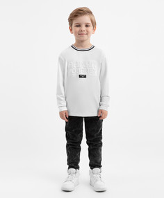 Джинсы зауженные утеплённые на флисе серые для мальчика Gulliver, 122, 22404BMC6403