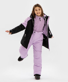 Куртка зимняя непромокаемаяи черно-сиреневая Button Blue, 164, 224BBGA4105