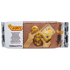 Паста масса для моделирования и лепки JOVI, отвердевающая, 1000 г, терракотовая