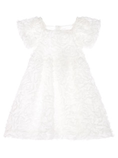 Платье детское PlayToday 42422025, белый, 116