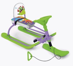 Снегокат со спинкой Nika Twiny 1+ C Монстриками