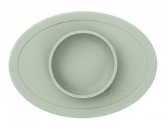 Тарелка с подставкой tiny bowl оливковый Ezpz