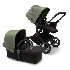 Коляска 2в1 Bugaboo Donkey 5 Mono Black, цвет Midnight Black / Forest Green