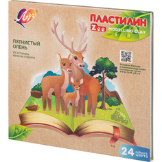 Пластилин Луч ZOO 24 цвета, 30С 1809-08, (2шт.)