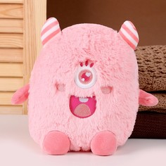 Мягкая игрушка Монстрик, 19 см, цвет розовый No Brand