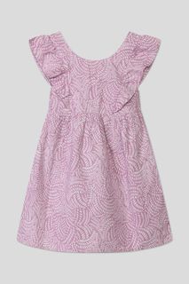 Платье детское Benetton 4YP7CV027, сиреневый, 122