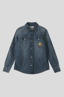 Рубашка детская Guess L4RH03 D4UE0, синий, 170
