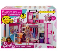Гардеробная для кукол Mattel Barbie шкаф мечты HBV28