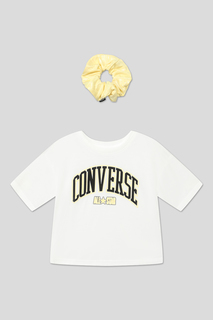 Футболка детская Converse 4CC885, белый, 158