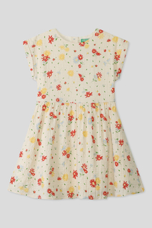 Платье детское Benetton 4RFGCV02A, молочный, 158