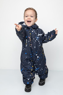 Комбинезон детский CROCKID 1B OVL 001 1, темно-синий, космические брызги, 80