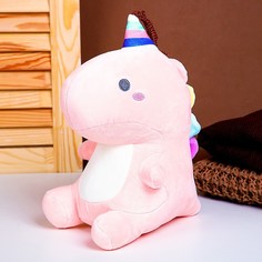 Мягкая игрушка Единорог, 25 см, цвет розовый No Brand