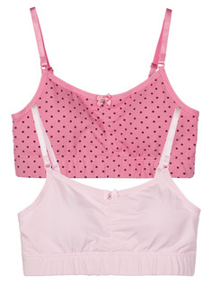 Топ бельевой детский PlayToday 12421750, розовый, светло-розовый, черный, 158