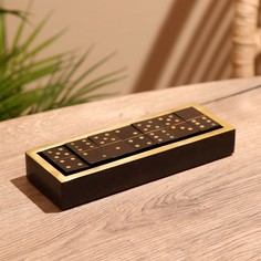 Игра настольная "Домино" в коробочке 20х7х3 см, манговое дерево No Brand