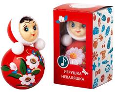 Неваляшка Котовская в художественной упаковке расписная 11 см No Brand