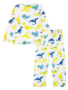 Пижама детская PlayToday 32412950, белый, 122